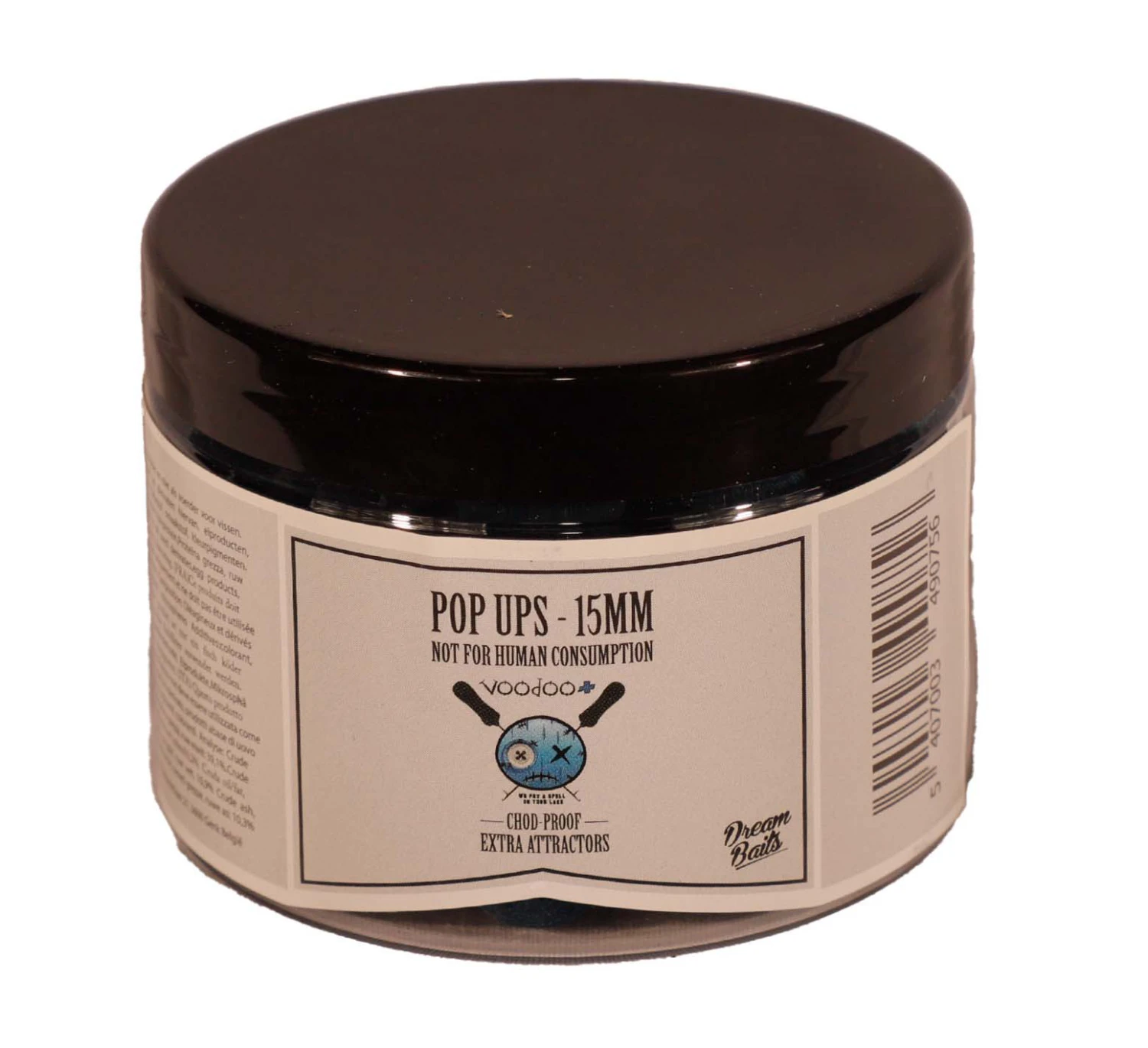 Dreambaits Voodoo+ Pop Ups Blauw 15mm 1 Dreambaits Voodoo+ Pop Ups Blauw 15mm